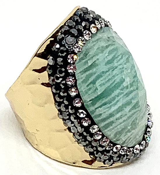 BAGUE AMAZONITE