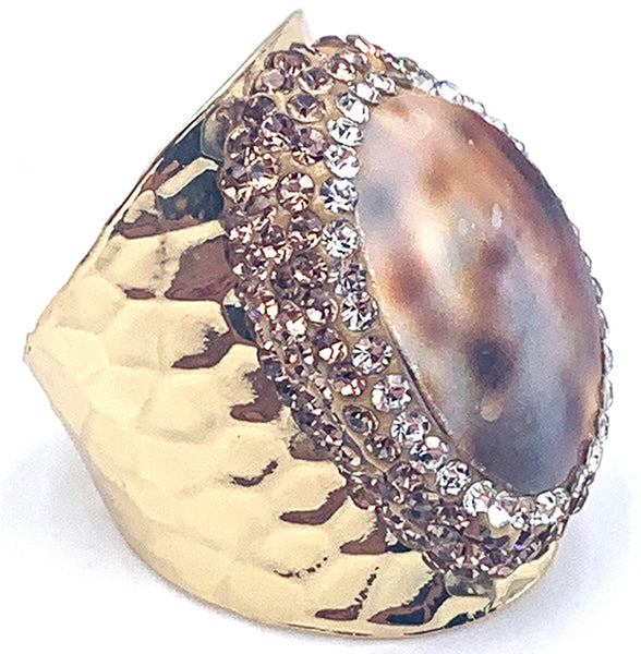 BAGUE COQUILLAGE LEOPARD