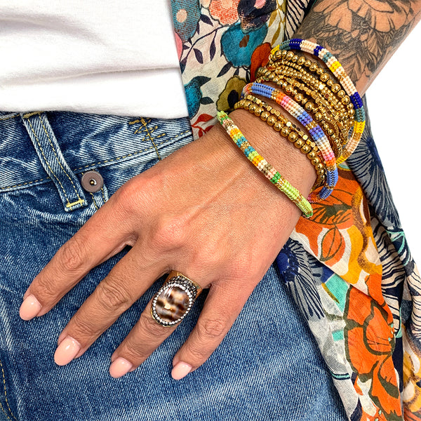 BAGUE COQUILLAGE LEOPARD