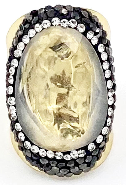 BAGUE CRISTAL DE ROCHE