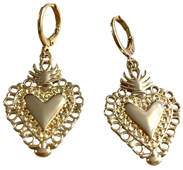 BOUCLES D'OREILLES EX VOTO OR