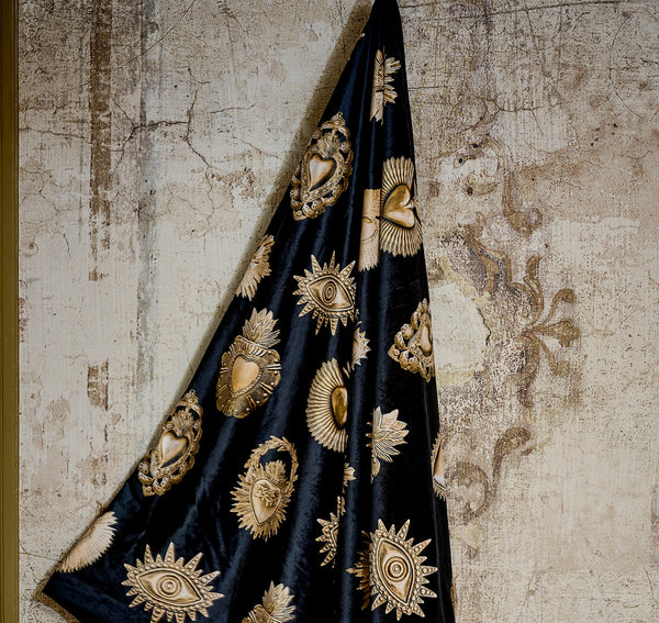 PLAID VELOURS EX VOTO ST EMILION PODEVACHE