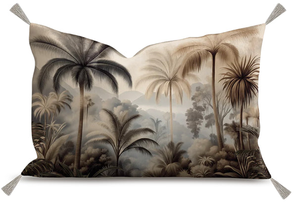 COUSSIN VELOURS  JUNGLE BRUNIQUEL PODEVACHE