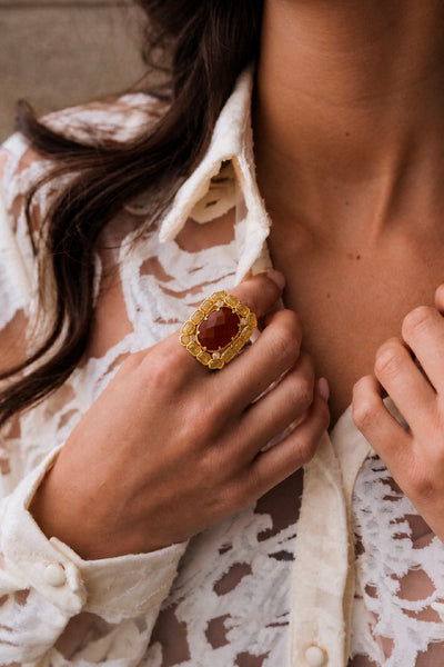 BAGUE ALIZEE CORNALINE