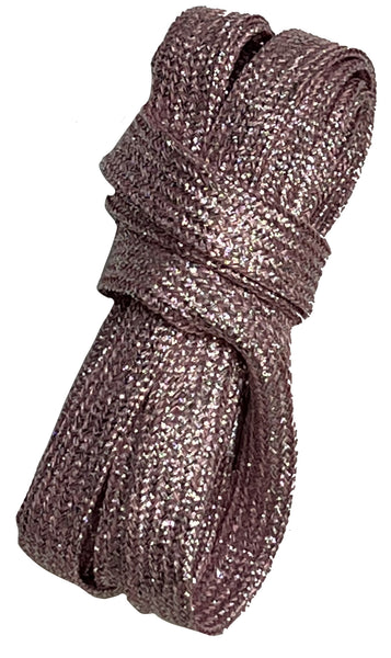 LACETS ROSE METALLISE  PARISIENNE.KOM