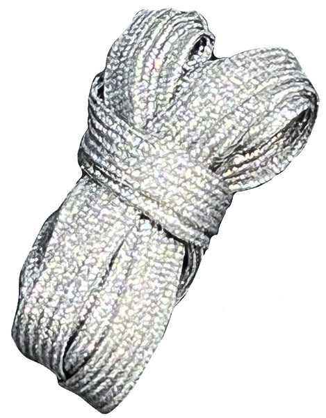 LACETS ARGENT METALLISE  PARISIENNE.KOM