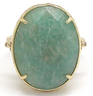 BAGUE MILA AMAZONITE