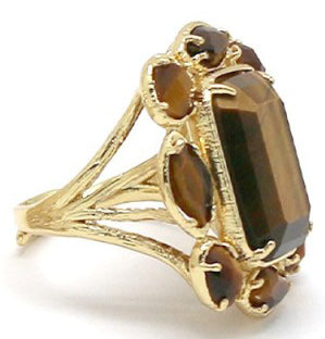 BAGUE AURORE OEIL DE TAUTEAU