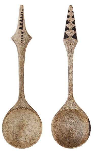 SET DE 2 CUILLERES EN BOIS DE MANGUIER MADAM STOLTZ