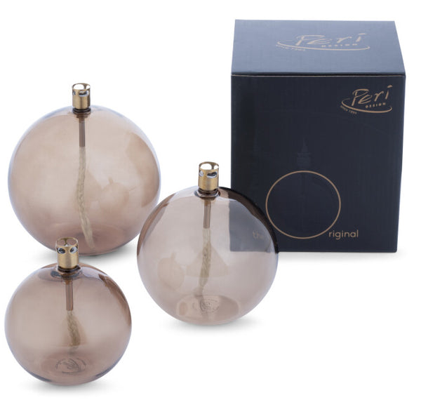 LAMPE A HUILE BOULE CHAMPAGNE L PERI LIVING