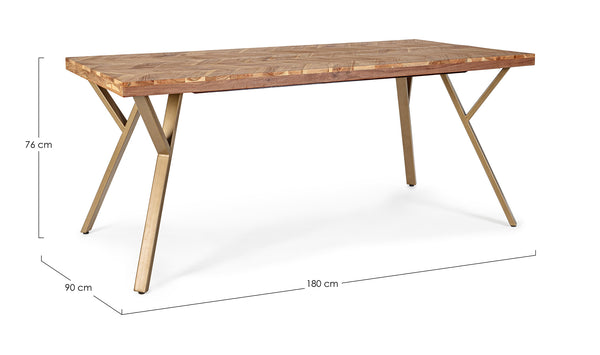 GRANDE TABLE BOIS MARQUETE