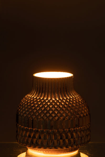 VASE VERRE GOLD M JLINE
