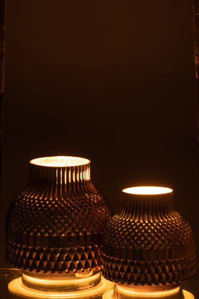 VASE VERRE GOLD M JLINE