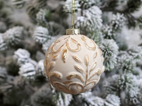 BOULE DE NOËL RONDE POUDRE