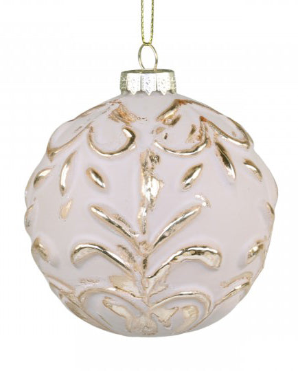BOULE DE NOËL RONDE POUDRE