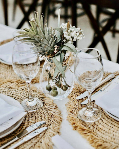 SET DE TABLE ROND JONC DE MER BAZAR BIZAR