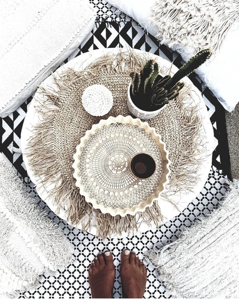 SET DE TABLE ROND JONC DE MER BAZAR BIZAR