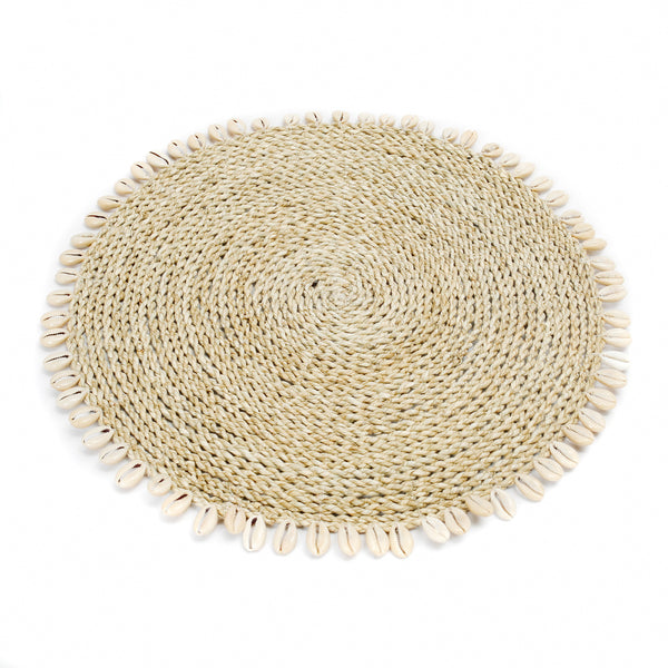 SET DE TABLE ROND COQUILLAGE BAZAR BIZAR