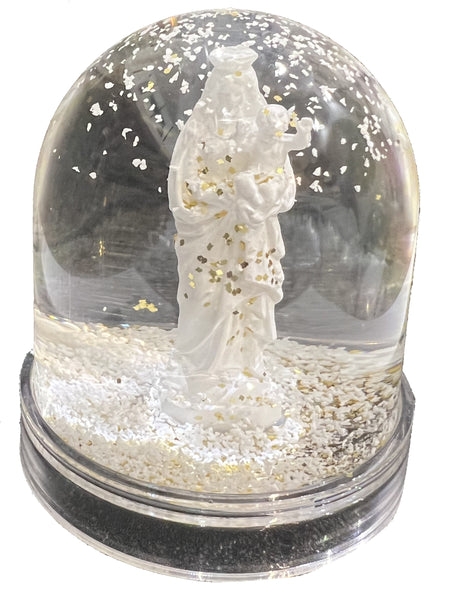 BOULE A NEIGE BONNE MERE BLANC J'AI VU LA VIERGE