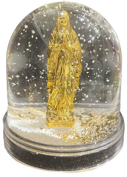 BOULE A NEIGE MARIE OR J'AI VU LA VIERGE