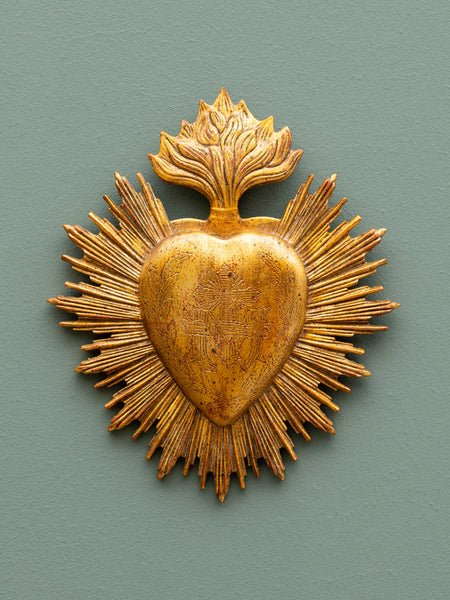 COEUR EX VOTO RESINE CHEHOMA