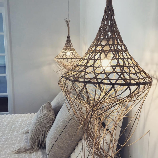 SUSPENSION  MYKONOS EN ROTIN BAZAR BIZAR