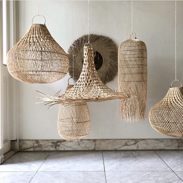SUSPENSION  MYKONOS EN ROTIN BAZAR BIZAR
